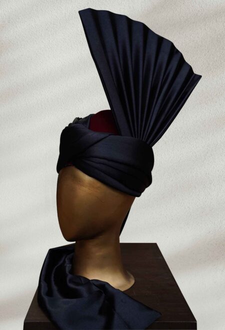 Traditional Black Turban for Groom