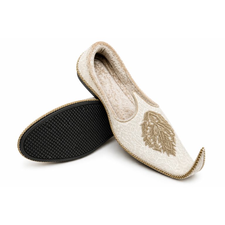 Handmade Golden Embroidered khussa