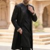 Classic Black Designer Groom Sherwani Maroon Sherwani