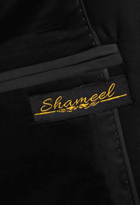 Jet Black Embroidered Prince Suit Jet Black Prince Suit with Embroidery