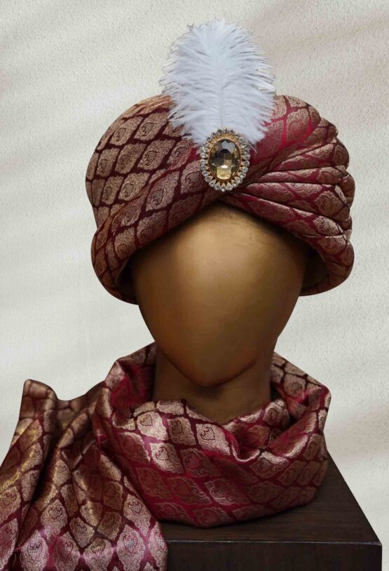 Complete Dulha Look: Pakistani Wedding Turban with Sherwani Pakistani Wedding Turban