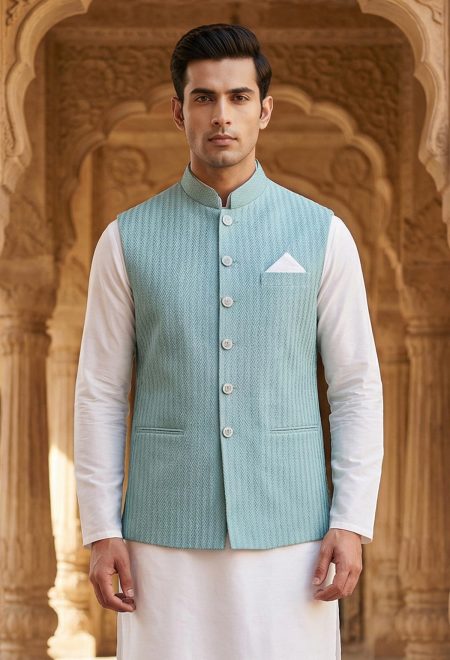 Pastel Blue Waistcoat