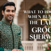  What to Look for When Buying the Latest Groom Sherwani Golden Sherwani with Red Turban