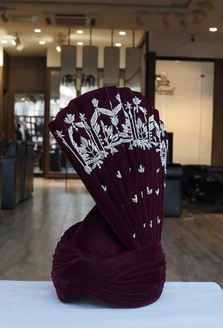 Burgundy Velvet Turban Burgundy Velvet Turban