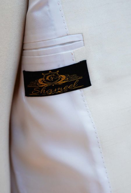 Off White Prince Coat with Embroidery Off White Prince Coat with Embroidery