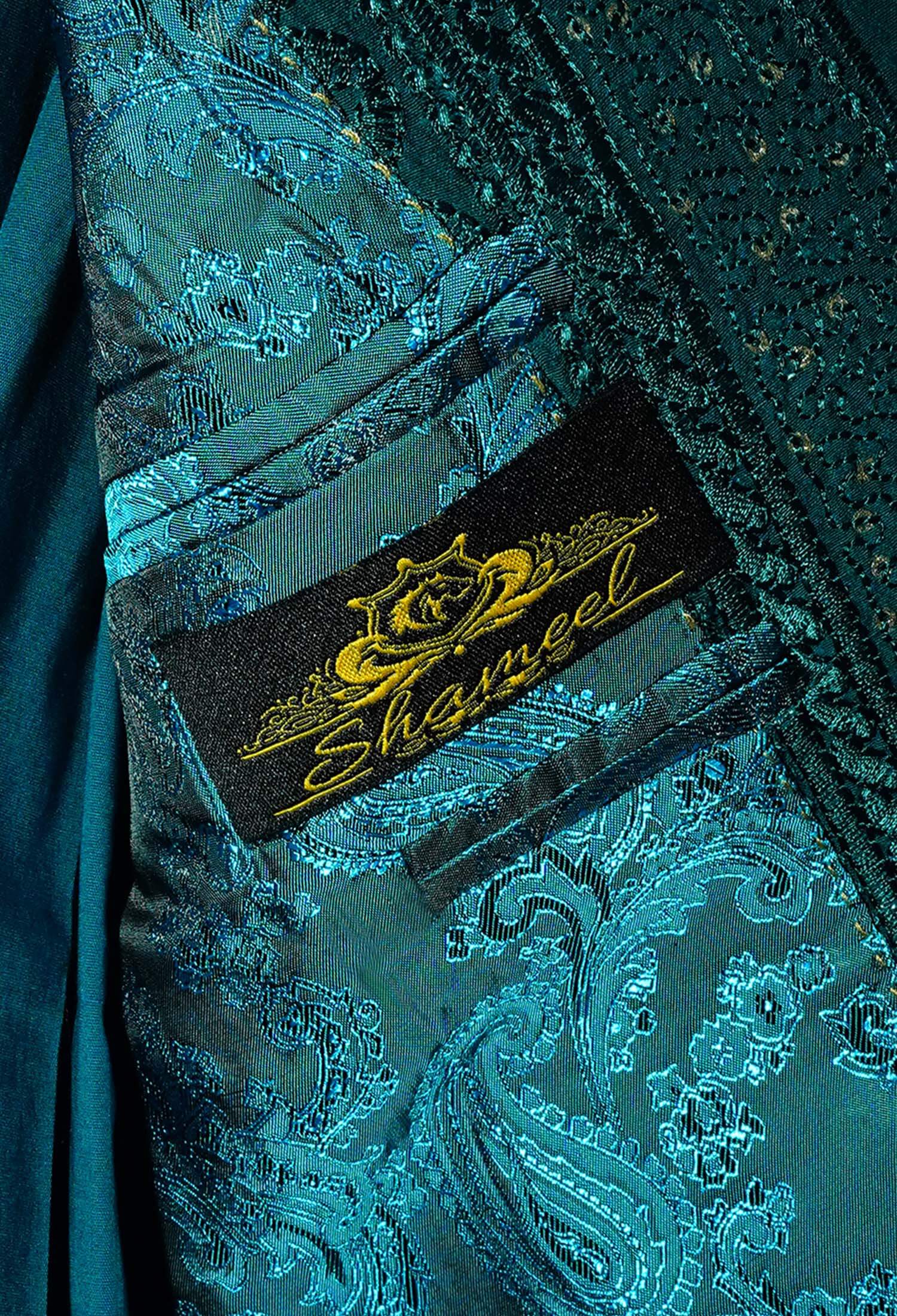 04 Sk Web Copy Zinc Green Embroidered Prince Coat Zinc Green Embroidered Prince Coat