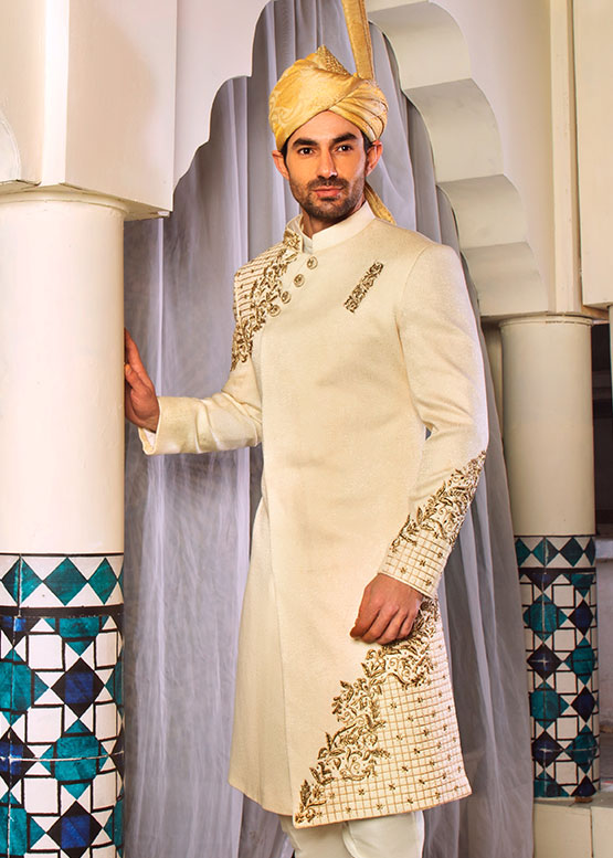What to Wear Under Sherwani: Full Groom Guide What to Wear Under Sherwani