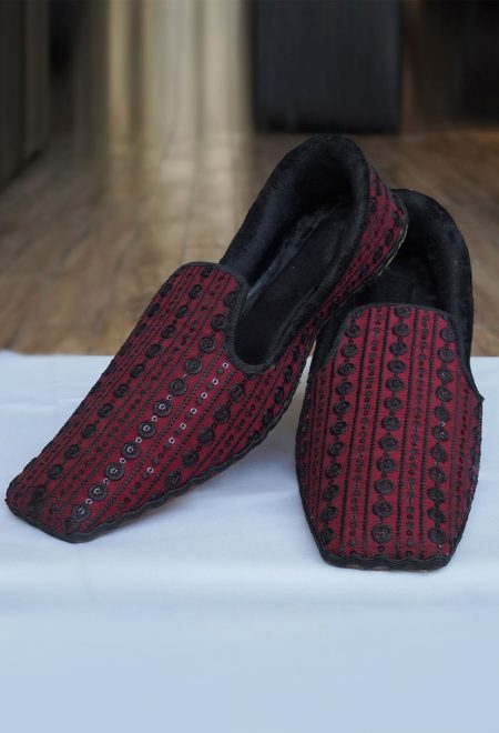 Handmade Burgundy Embroidered Loafer Burgundy Embroidered Loafer Handmade Burgundy Embroidered Loafer Burgundy Embroidered Loafer