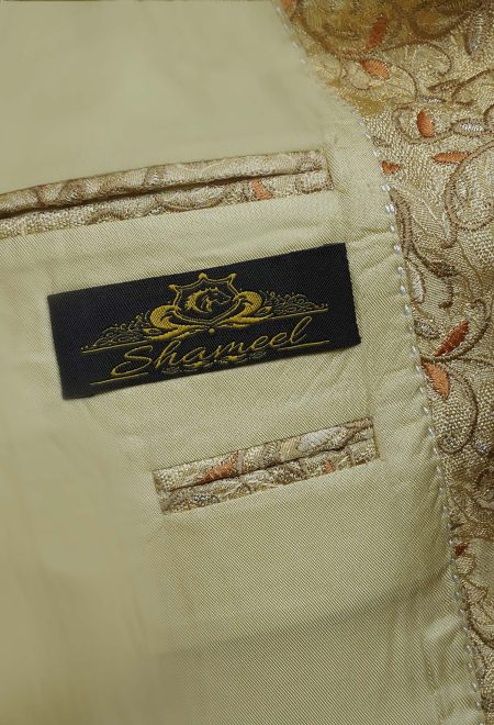 Ivory Golden Embroidered Prince Coat Ivory Golden Embroidered Prince Coat