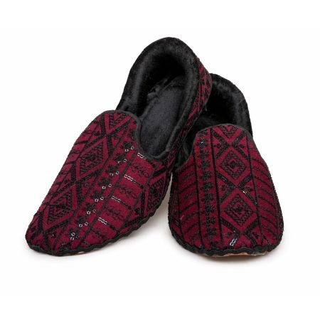 Handmade Burgundy and Black Loafer