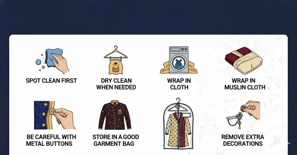 Sherwani Tips: How Do You Care For It? Sherwani Tips Sherwani Tips: How Do You Care for It? Sherwani Tips