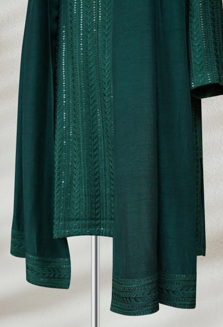Green Textured Kurta for Men Green Kurta for Men