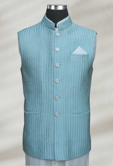 Pastel Blue Waistcoat