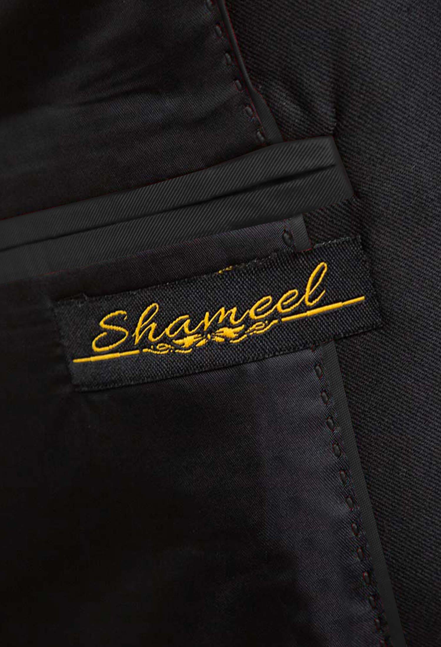 03-Sk-Web Black Diamond Pattern Embroidered Prince Coat Black Diamond Pattern Embroidered Prince Coat