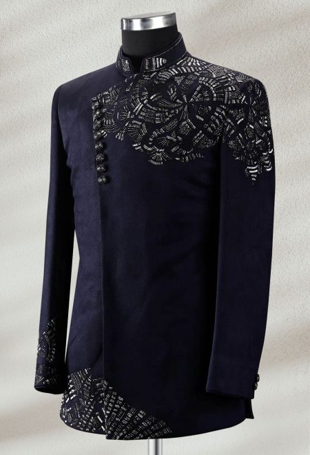 Midnight Blue Embroidered Prince Coat Midnight Blue Embroidered Prince Coat Midnight Blue Embroidered Prince Coat Midnight Blue Embroidered Prince Coat