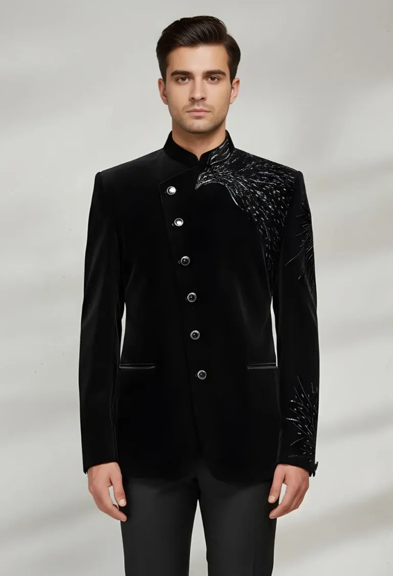 Black Velvet Prince Coat