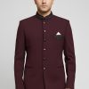 Maroon Embroidered Prince Coat Blue Embroidered Prince Coat for Men