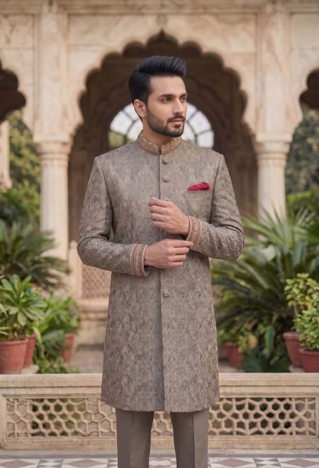 Royal Grey Embroidered Sherwani Grey Embroidered Sherwani Royal Grey Embroidered Sherwani Grey Embroidered Sherwani