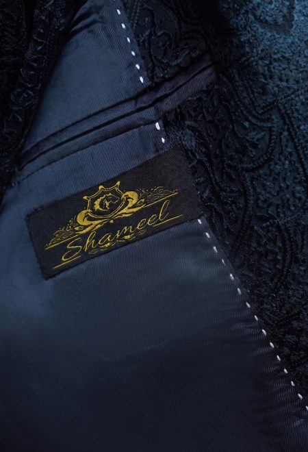 Royal Ink Blue Embroidered Prince Coat Royal Ink Blue Embroidered Prince Coat