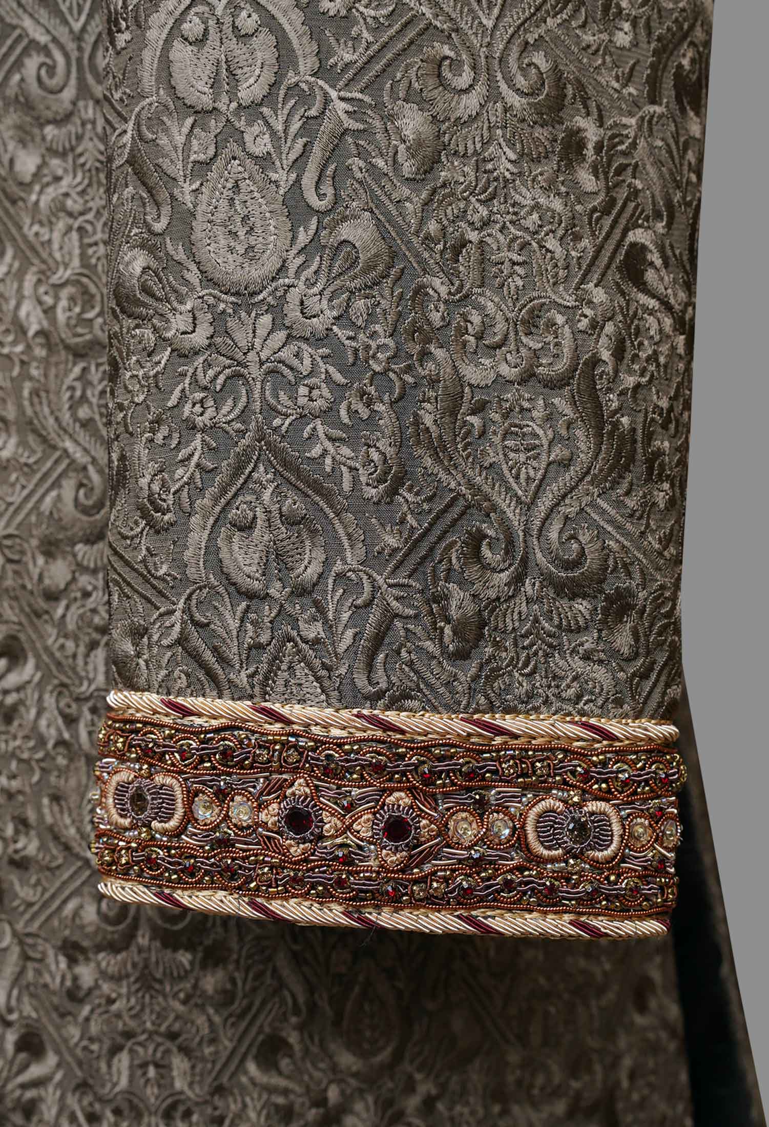 Untitled-5 Royal Grey Embroidered Sherwani for Groom Grey Embroidered Sherwani