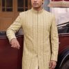 Luxury Golden Embroidered Sherwani
