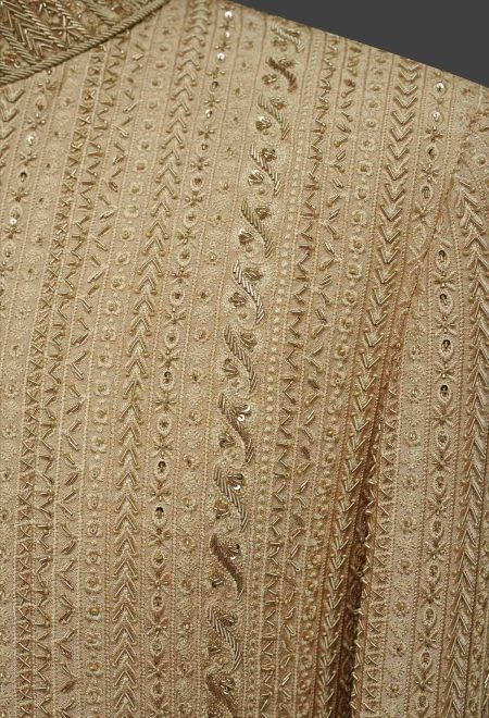 Luxury Golden Embroidered Sherwani Luxury Golden Embroidered Sherwani