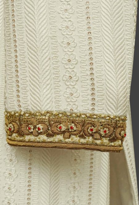 Bespoke Ivory Embroidered Sherwani Ivory Embroidered Sherwani Bespoke Ivory Embroidered Sherwani Ivory Embroidered Sherwani