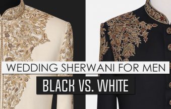 Wedding Sherwani For MenBlack Vs. White